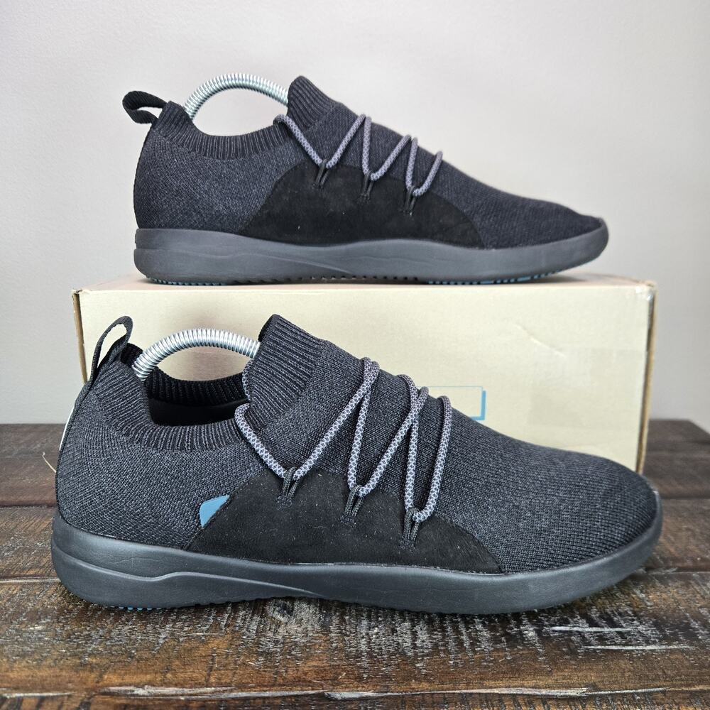Vessi Cityscape Classic Sneaker Mens Size 10 Waterproof Shoes Storm Black Black